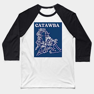 Catawba Map Baseball T-Shirt